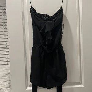 Express Women’s strapless black romper